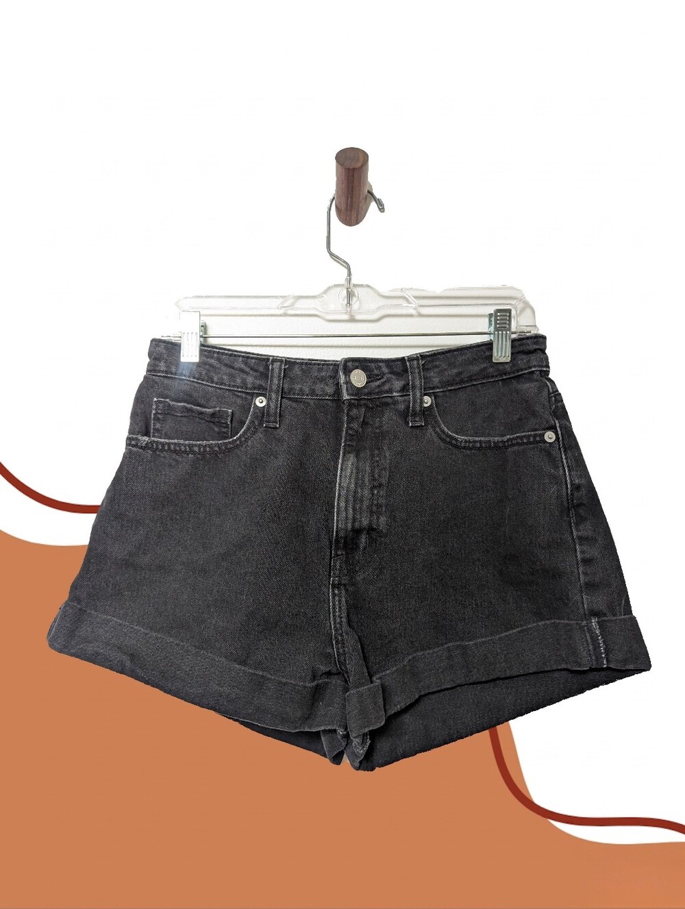 🖤Wild Fable Faded Black Highest Rise Mom Shorts🖤